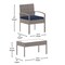 Flash Furniture 4 Piece Gray Patio Set with Navy Cushions JJ-S312-GYNV-GG - alternate 4